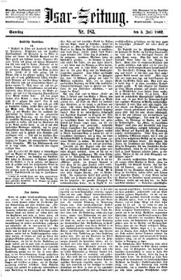 Isar-Zeitung (Bayerische Landbötin) Samstag 5. Juli 1862