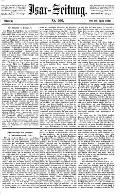 Isar-Zeitung (Bayerische Landbötin) Montag 28. Juli 1862