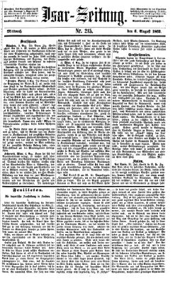 Isar-Zeitung (Bayerische Landbötin) Mittwoch 6. August 1862