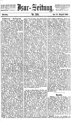 Isar-Zeitung (Bayerische Landbötin) Sonntag 17. August 1862