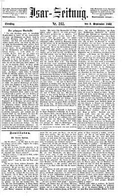 Isar-Zeitung (Bayerische Landbötin) Dienstag 2. September 1862