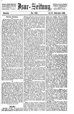 Isar-Zeitung (Bayerische Landbötin) Sonntag 21. September 1862