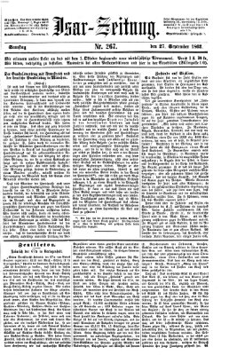 Isar-Zeitung (Bayerische Landbötin) Samstag 27. September 1862