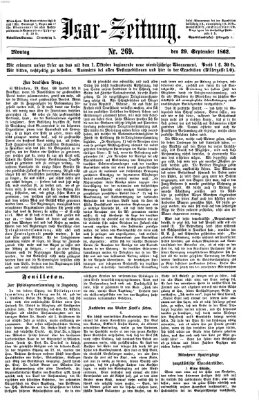 Isar-Zeitung (Bayerische Landbötin) Montag 29. September 1862