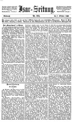 Isar-Zeitung (Bayerische Landbötin) Mittwoch 1. Oktober 1862