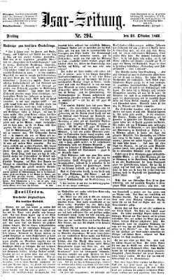 Isar-Zeitung (Bayerische Landbötin) Freitag 24. Oktober 1862