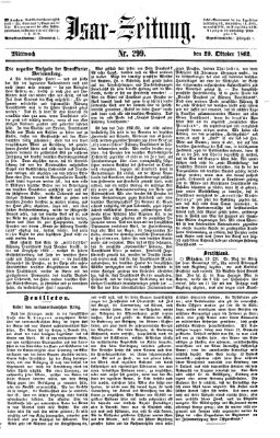 Isar-Zeitung (Bayerische Landbötin) Mittwoch 29. Oktober 1862