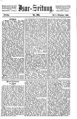 Isar-Zeitung (Bayerische Landbötin) Dienstag 4. November 1862