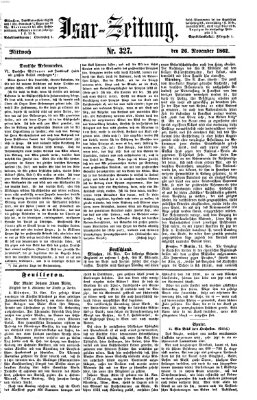 Isar-Zeitung (Bayerische Landbötin) Mittwoch 26. November 1862