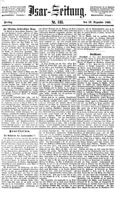 Isar-Zeitung (Bayerische Landbötin) Freitag 12. Dezember 1862