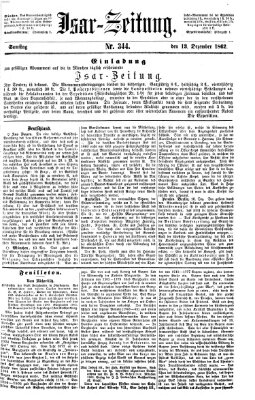 Isar-Zeitung (Bayerische Landbötin) Samstag 13. Dezember 1862