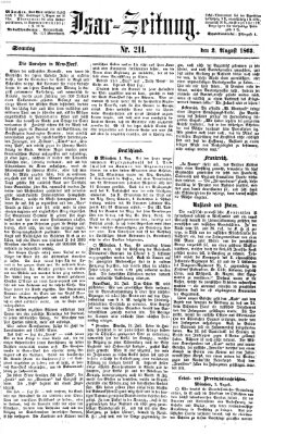 Isar-Zeitung (Bayerische Landbötin) Sonntag 2. August 1863