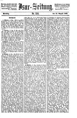 Isar-Zeitung (Bayerische Landbötin) Samstag 15. August 1863