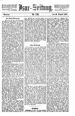 Isar-Zeitung (Bayerische Landbötin) Sonntag 23. August 1863