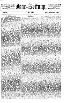 Isar-Zeitung (Bayerische Landbötin) Montag 7. September 1863