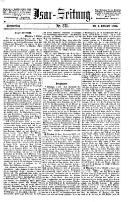 Isar-Zeitung (Bayerische Landbötin) Donnerstag 1. Oktober 1863