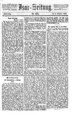 Isar-Zeitung (Bayerische Landbötin) Donnerstag 8. Oktober 1863