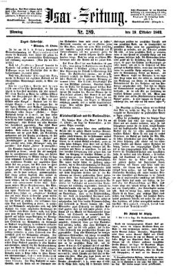 Isar-Zeitung (Bayerische Landbötin) Montag 19. Oktober 1863