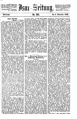 Isar-Zeitung (Bayerische Landbötin) Mittwoch 4. November 1863