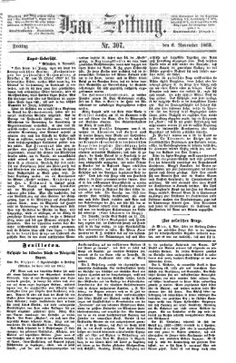 Isar-Zeitung (Bayerische Landbötin) Freitag 6. November 1863