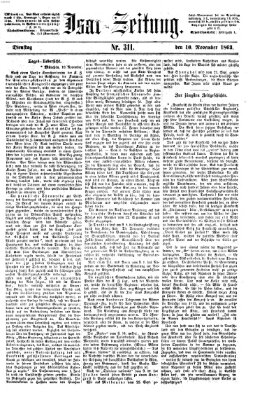 Isar-Zeitung (Bayerische Landbötin) Dienstag 10. November 1863