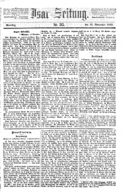 Isar-Zeitung (Bayerische Landbötin) Samstag 14. November 1863