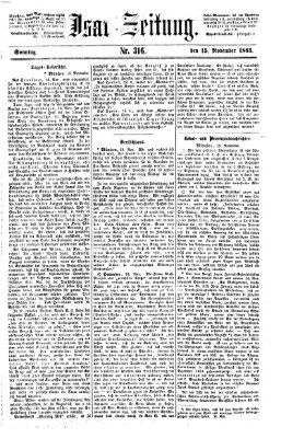 Isar-Zeitung (Bayerische Landbötin) Sonntag 15. November 1863