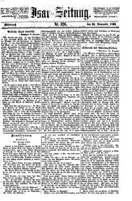 Isar-Zeitung (Bayerische Landbötin) Mittwoch 25. November 1863