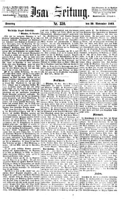 Isar-Zeitung (Bayerische Landbötin) Sonntag 29. November 1863