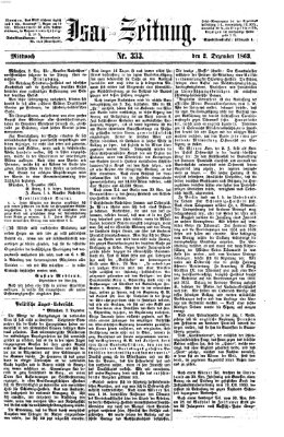 Isar-Zeitung (Bayerische Landbötin) Mittwoch 2. Dezember 1863