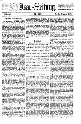 Isar-Zeitung (Bayerische Landbötin) Mittwoch 9. Dezember 1863