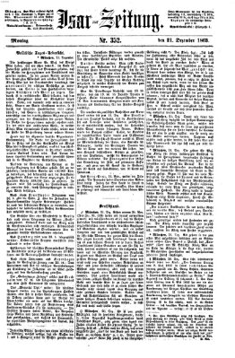 Isar-Zeitung (Bayerische Landbötin) Montag 21. Dezember 1863