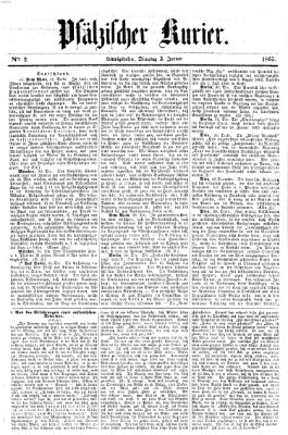 Pfälzischer Kurier Dienstag 3. Januar 1865