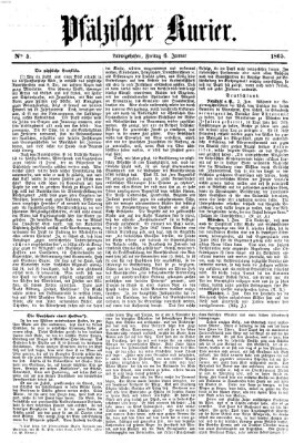 Pfälzischer Kurier Freitag 6. Januar 1865