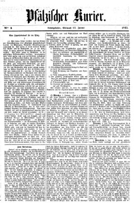 Pfälzischer Kurier Mittwoch 11. Januar 1865