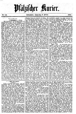 Pfälzischer Kurier Donnerstag 9. Februar 1865