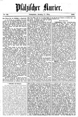 Pfälzischer Kurier Samstag 11. März 1865