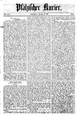 Pfälzischer Kurier Freitag 12. Mai 1865