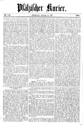 Pfälzischer Kurier Sonntag 14. Mai 1865