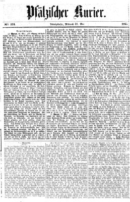 Pfälzischer Kurier Mittwoch 31. Mai 1865