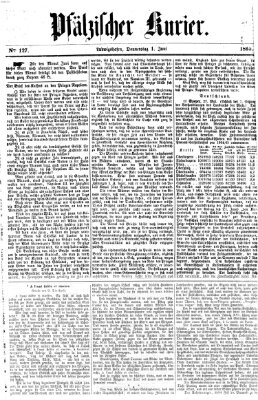 Pfälzischer Kurier Donnerstag 1. Juni 1865