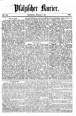 Pfälzischer Kurier Mittwoch 5. Juli 1865