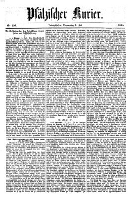 Pfälzischer Kurier Donnerstag 6. Juli 1865