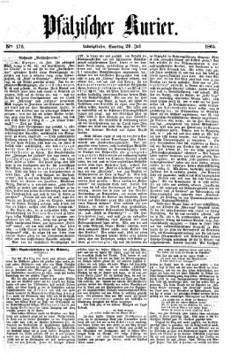 Pfälzischer Kurier Samstag 29. Juli 1865