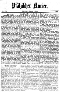 Pfälzischer Kurier Mittwoch 9. August 1865