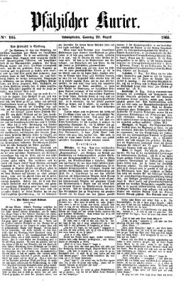 Pfälzischer Kurier Sonntag 20. August 1865