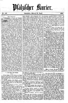 Pfälzischer Kurier Mittwoch 23. August 1865