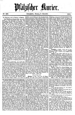 Pfälzischer Kurier Dienstag 5. September 1865