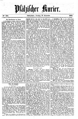 Pfälzischer Kurier Dienstag 19. September 1865