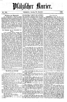 Pfälzischer Kurier Sonntag 24. September 1865